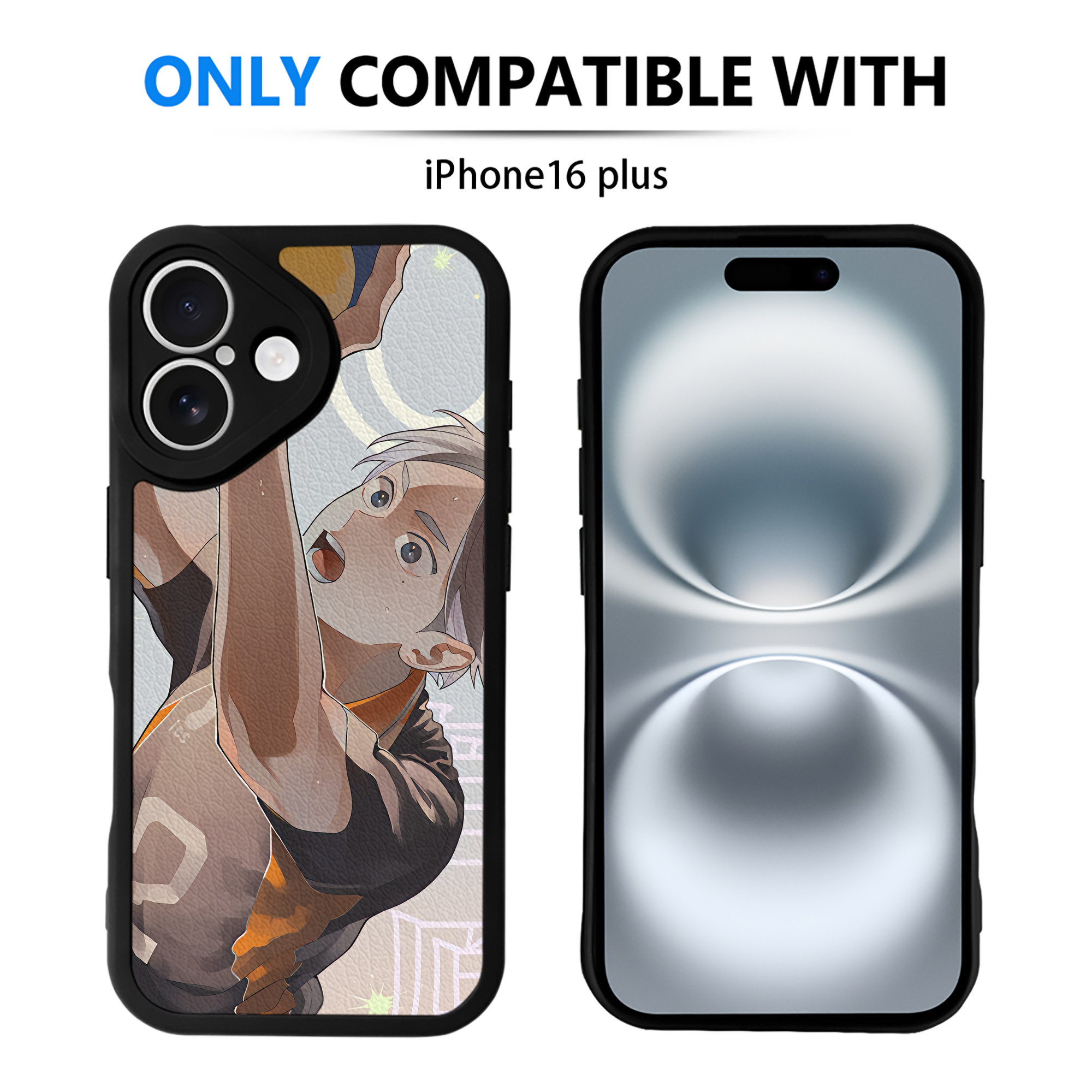 （画像用） ハイキュー!! Haikyu!! 【iPhone 16シリーズ対応】シリコンスマホケース（レザー調） 材質：シリコン